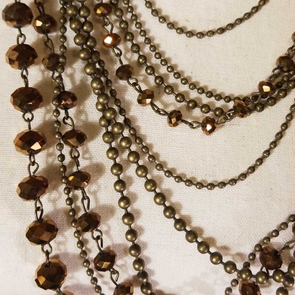Brown Beaded Necklace - Picture 6 of 7